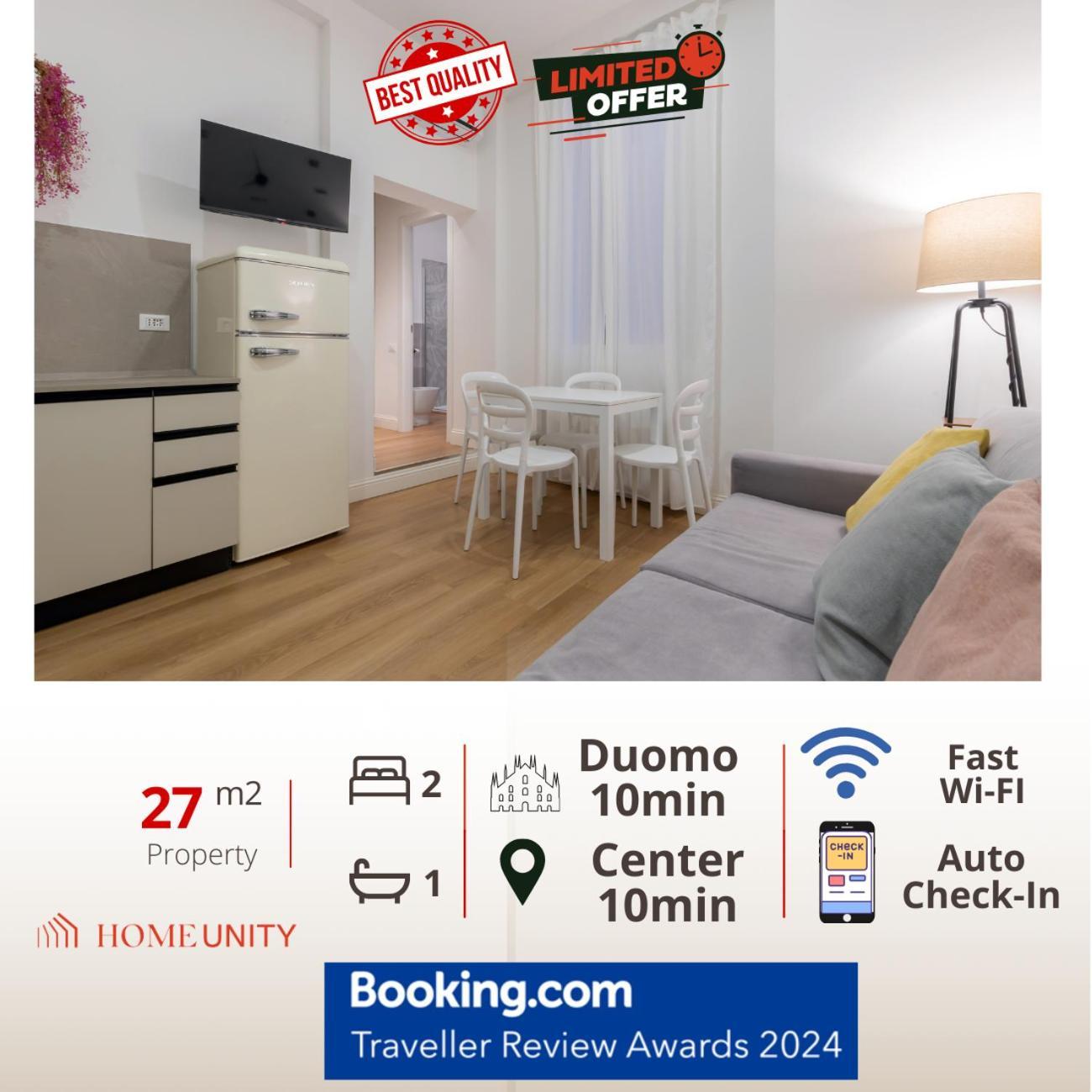 Nuovo Intimo Apt A 10Min Dal Duomo - Homeunity Милан Экстерьер фото